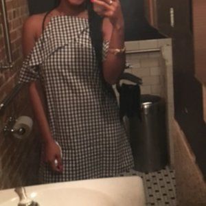 Black and White Checkered Dress